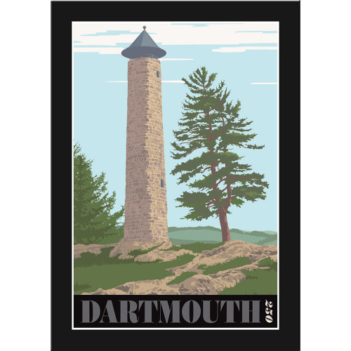 Framed Bartlett Tower Poster: Dartmouth 250th
