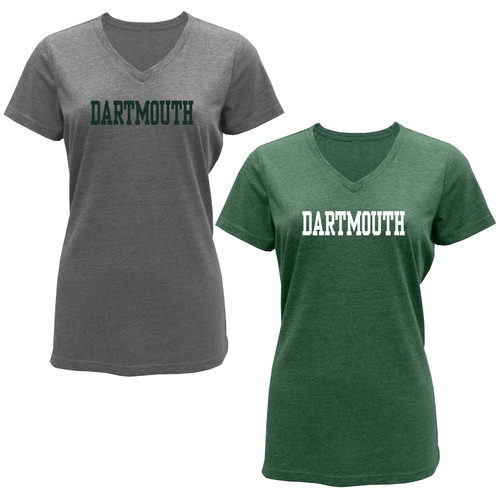 Women's Blockword V-Neck Tee Dartmouth