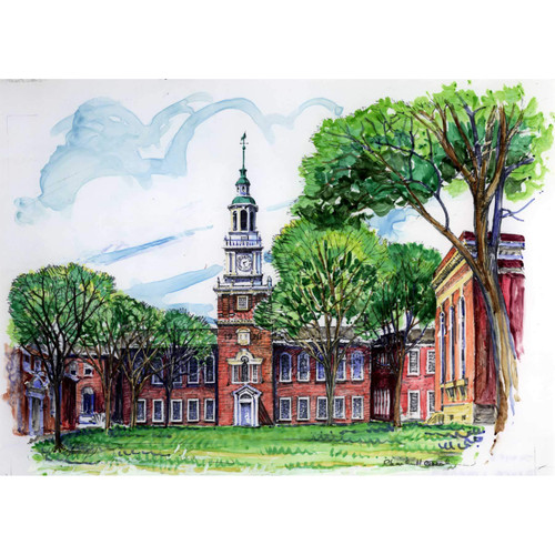 Notecard Box of 10 Baker Library