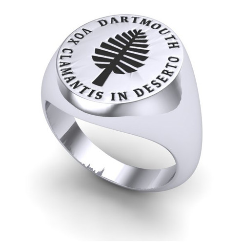 Ring Oval Small Platinum Circle Lone Pine Dartmouth