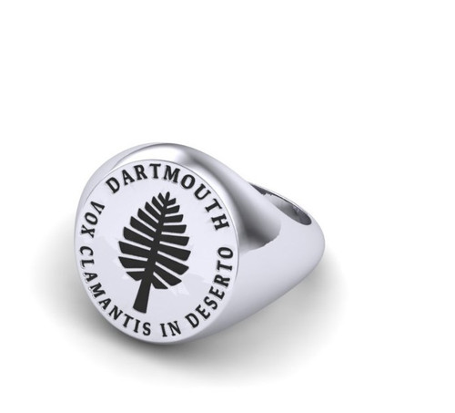 Ring Oval Small Platinum Circle Lone Pine Dartmouth