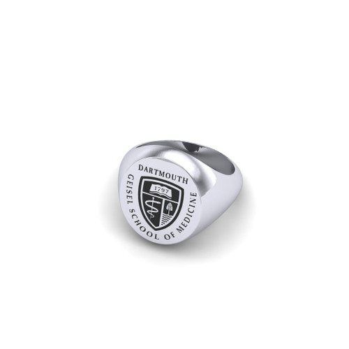 Ring Oval Large Sterling Silver Geisel Shield