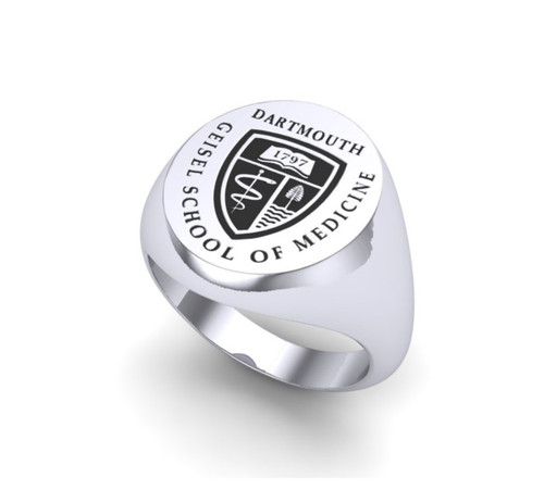 Ring Oval Small Sterling Silver Geisel Shield