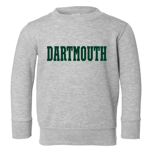 Toddler Crewneck Blockword Dartmouth College Sweatshirt
