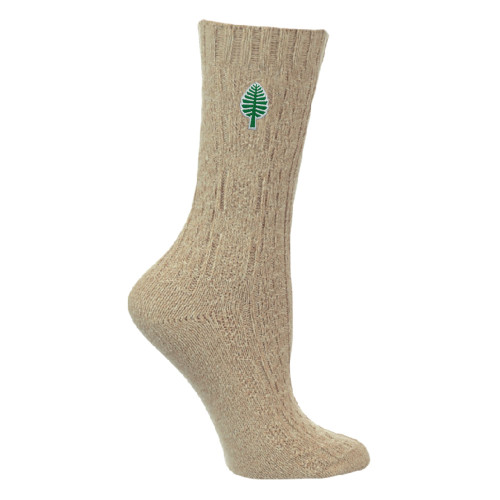Sock Cable Knit Khaki Dartmouth