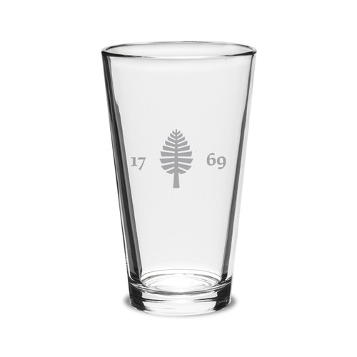 16 oz Pint Pub Glass Etched Lone Pine 1769 Dartmouth