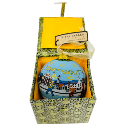 Skaters Glass Ornament Dartmouth Dartmouth Coop