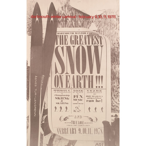 Rare *ORIGINAL* 1978 Winter Carnival Greatest Snow on Earth Poster