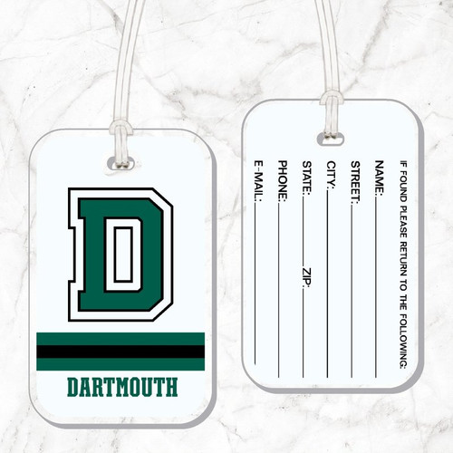 Acrylic Block D Luggage Tag Dartmouth