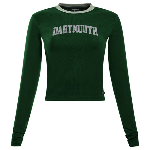 HYPE AND VICE Long Sleeve Baby Tee Arch Dartmouth