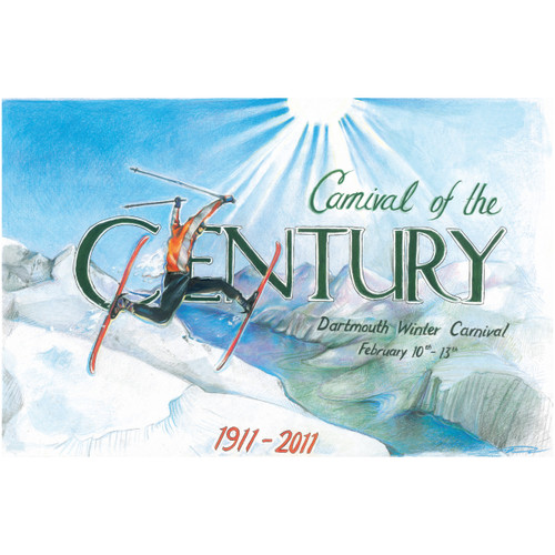 Signed Winter Carnival 2011 Poster Dartmouth Co Op