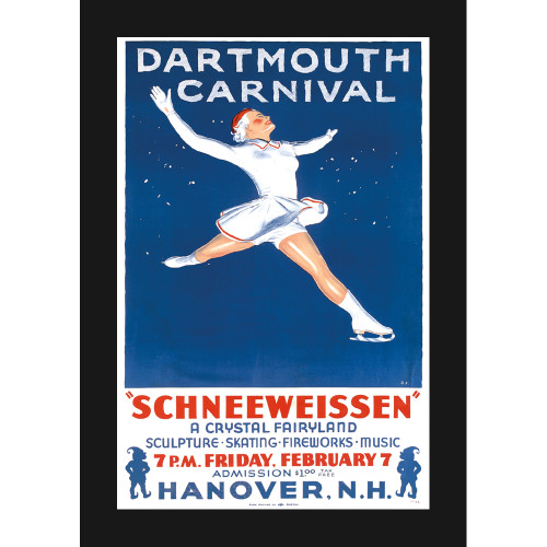 Winter Carnival 1936 Skating Dartmouth Co Op