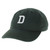 Toddler green hat with white 'D' in the center
