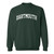 Green crew neck with arched 'Dartmouth' in white across chest