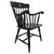 Black Laser Gold Engraved Classic Captain's Chair with Black Arms Dartmouth