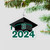 2024 Ornament Grad Cap Acrylic Dartmouth