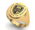 Ring Oval Large 14K Gold Geisel Shield