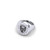 Ring Oval Small Platinum Geisel Shield