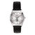 Bulova Watch Women's Black Leather Silver Dial Dartmouth