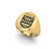 Ring Oval Small 18K Gold Tuck Shield