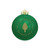Green Lone Pine Circle Glass Ornament Dartmouth