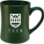 Green Etched Tuck Shield Mug
