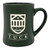 Green Etched Tuck Shield Mug