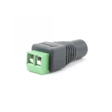 6-amp DC Female Coaxial Connector 2.1mm With Screw Terminal for Wiring – front view