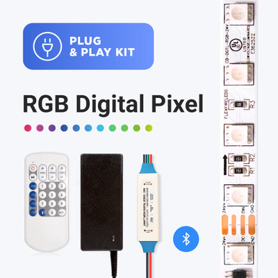 fange galleri gasformig RGB Digital Pixel WS2811 IC - Plug and Play LED Strip Light Kit