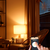 table lamp using Leona tunable white smart light bulb table lamp using Leona tunable white smart light bulb