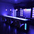 counter and shelves lighting using blue LED strip lights counter and shelves lighting using blue LED strip lights