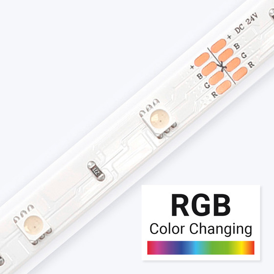 IP65 Outdoor RGB Color changing LED Strip Lights 150 LEDs per reel
