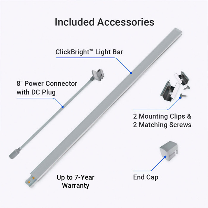 ClickBright™ Light Bar -Hardwired Pro High CRI Light Bar Kit