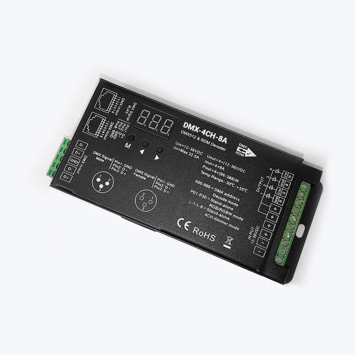 4-Channel RGBW DMX512 Decoder & LED Driver