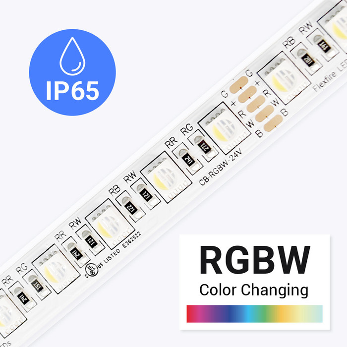 RGBIC Permanent 50 ft. Outdoor Smart Plug-In Color Changing White Tape LED  String Light with IP65 Waterproof Housing