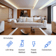 tunable white LED strip light kit with accessories