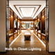 Walk-in closet lighting