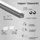 Calypso™ Mounting Channel Kit - Recessed Installation - Components