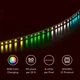 Demonstration of dynamic color patterns on the addressable ColorBright™ RGB Digital Pixel IP20 LED Strip, plus additional specs.