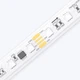 Diagonal close-up shot of the Outdoor ColorBright™ RGB Digital Pixel IP65 LED Strip showing precise solder points.