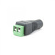 6-amp DC Female Coaxial Connector 2.1mm With Screw Terminal for Wiring – front view