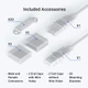 Outdoor (IP65) ColorBright Vivid Color LED Strip Light - 16 ft – IP65 connector components