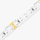 High-resolution, diagonal close-up shot of the ColorBright™ Vivid Single-Color IP20 LED Strip showing precise solder points.