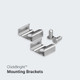 ClickBright mounting brackets with screws for secure LED light bar installation