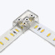 Create a quick and secure connection with the screw terminal corner connectors to connect two LED strips together at a 90 degree angle when going around a turn or corner.