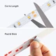 Demo of the Vital™ 100 White IP20 LED Strip being cut to length and the 3M VHB adhesive backing being peeled.