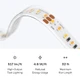 Outdoor UltraBright™ Architectural Dynamic Tunable White IP65 LED Strip shown with a kitchen and its 2700K–6200K white range.