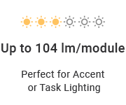 Perfect bightness for Accent or Task Lighting