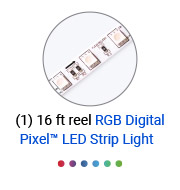 digital pixel LED strip light icon