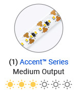 accent white LED strip light